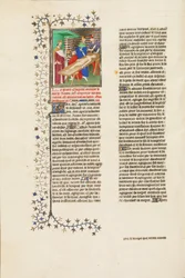 Nero pausiert für einen Drink während der Verstümmelung des Körpers seiner Mutter